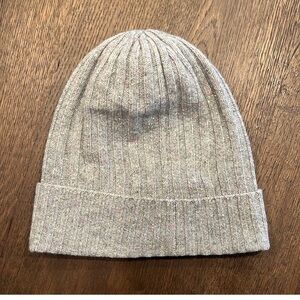 Unisex The Elder Statesman Long Slouchy Beanie Grey MultiColor hat 100% cashmere